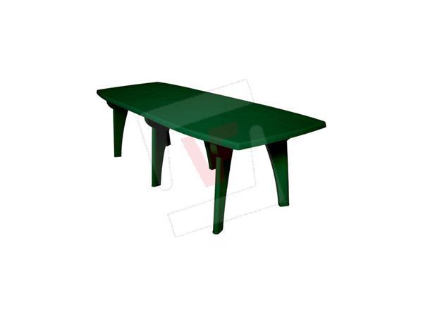 TAVOLO LIPARI VERDE O BIANCO RIDUCIBILE IN POLIPROPILENE CM. 250X90X72H