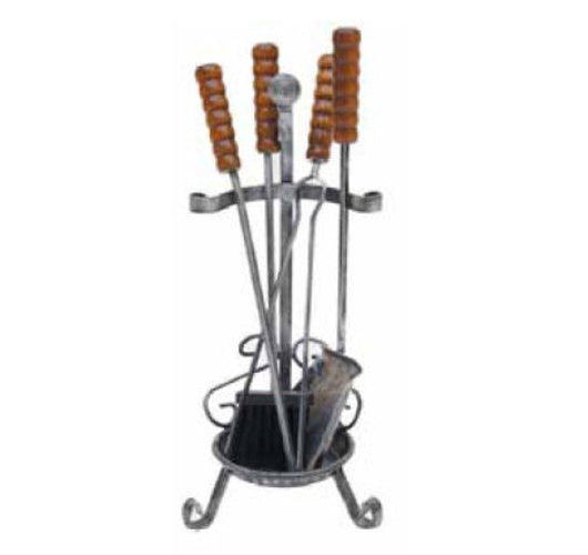 SET CAMINO IN FERRO ALSAZIA CON COPPA 4 ATTREZZI ALTEZZA