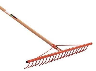 RASTRELLI RASTRELLO IN ACCIAIO PER FIENO CON MANICO CM.77 - H.140 GIARDINAGGIO