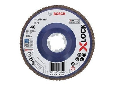 DISCHI LAMELLARI BOSCH X LOCK PZ.10 DIVERSE GRANE 40/60/80/120