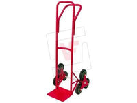 CARRELLO PER SCALE PORTASACCHI IN ACCIAIO VERNICIATO 6 RUOTE KG. 150