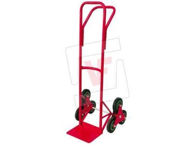 CARRELLO PER SCALE PORTASACCHI IN ACCIAIO VERNICIATO 6 RUOTE KG. 150