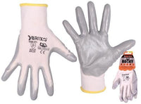 12 PA GUANTI DA LAVORO BRIXO ROCKY NYLON/NITRILE ANTINFORTUNISTICA LAVORO