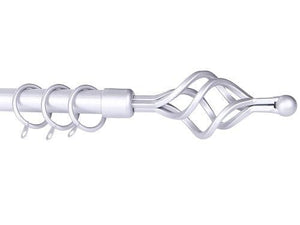 SCORRITENDA BRIXO ETRURIA SILVERAL SPIRAL BASTONE PER TENDE ARREDO CASA