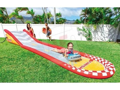 PISCINA GIOCO GONFIABILE PISCINA INTEX SCIVOLO RACING FUN CM. 561X119X76H