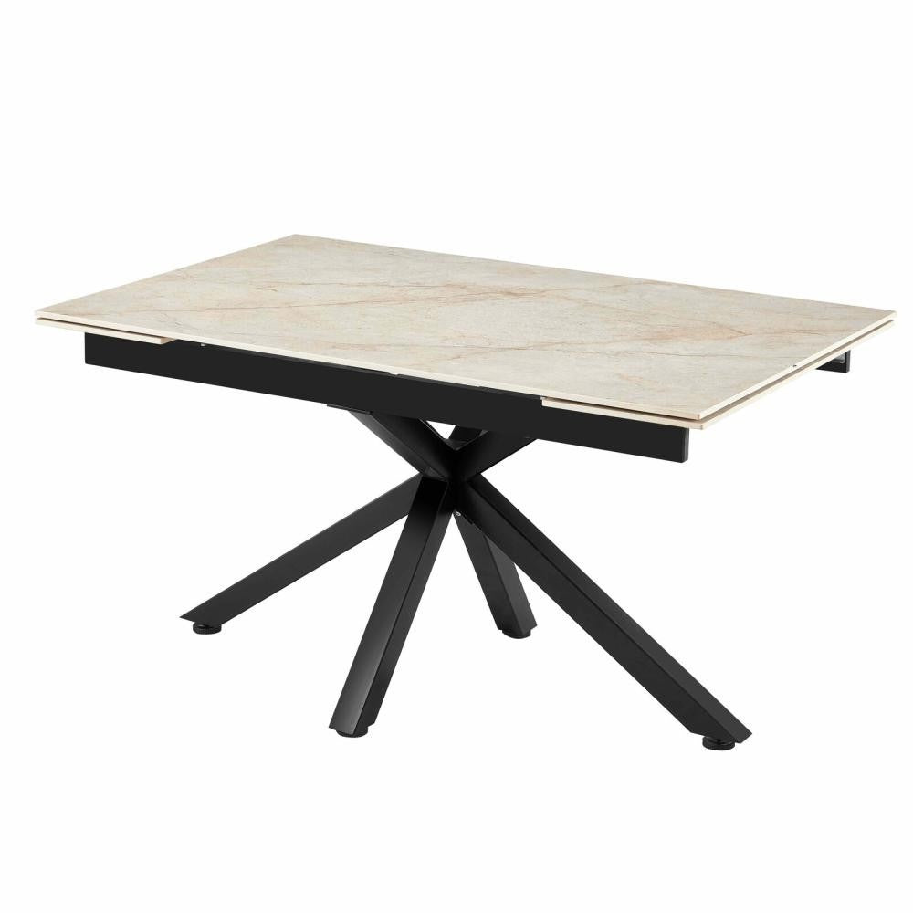 TAVOLO ALLUNGABILE STARSTORE CM. 140/200X90X76H TOP IN PIETRA CERAMICA