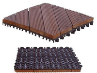 PAVIMENTO PARQUET PATIO CON SUPPORTO IN PVC CM.32X32 ARREDO GIARDINO PZ.12