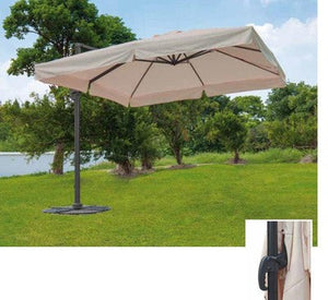 OMBRELLONE A BRACCIO LATERALE IN ALLUMINIO CALPE CM.300x300x260H ARREDO GIARDINO