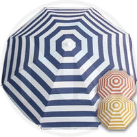 OMBRELLONE DA SPIAGGIA FANTASIA A RIGHE COLORI ASSORTITI DIAMETRO CM. 200