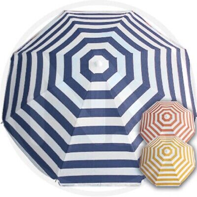 OMBRELLONE DA SPIAGGIA FANTASIA A RIGHE COLORI ASSORTITI DIAMETRO CM. 200