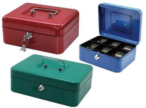 CASSETTA PORTAVALORI SICUREZZA CON CHIAVE DIVERSE MISURE