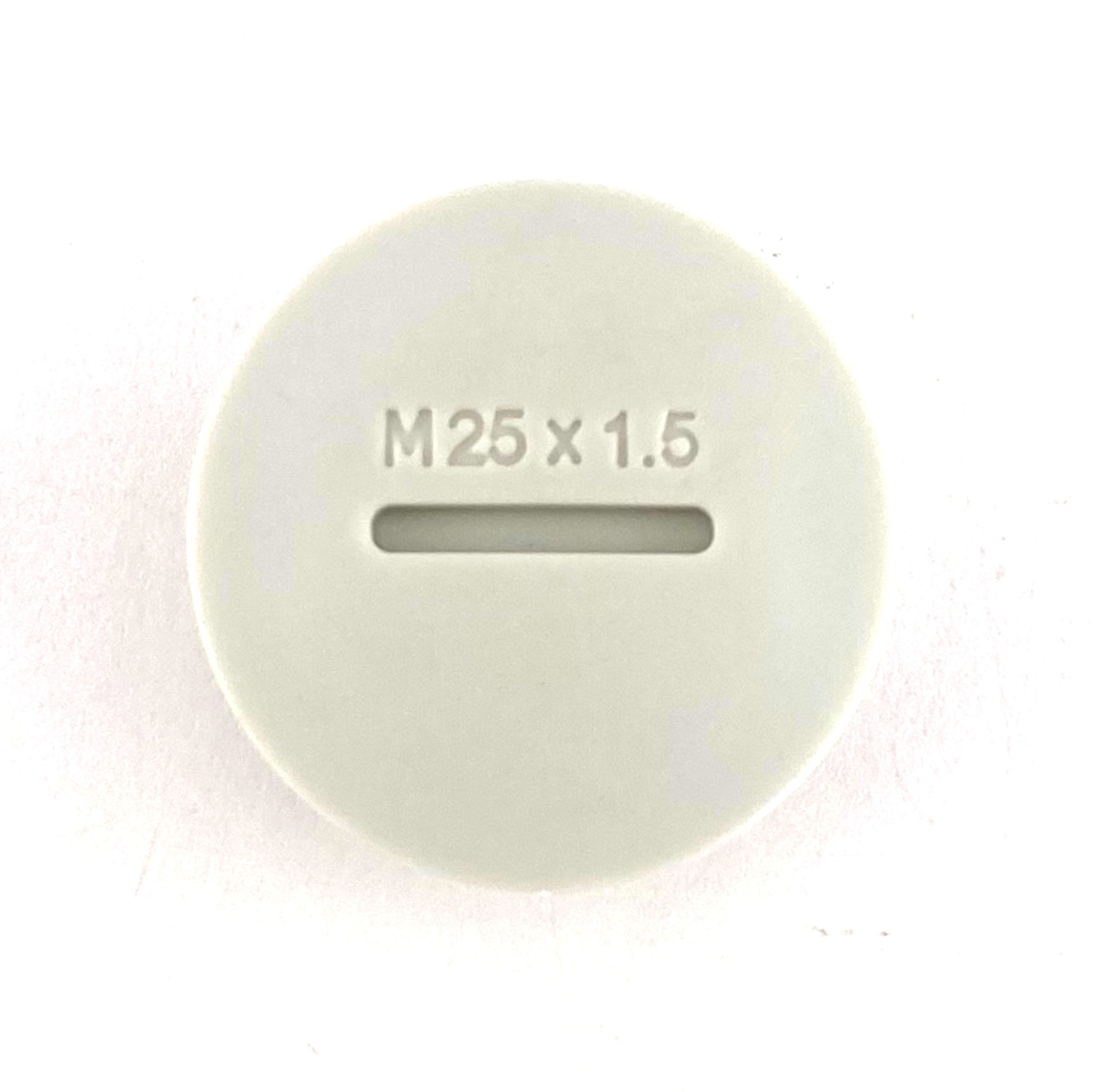 Tappo plastica metrico m 25 X 1,5 grigio Aleyay