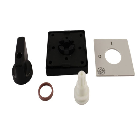 Maniglia 48x48mm grigio/nera posizioni 0-1 Giovenzana