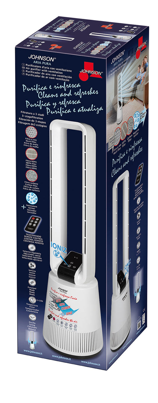 Ventilatore e Purificatore 2in1 REGOLABILE SILENZIOSO con Timer Programmabile