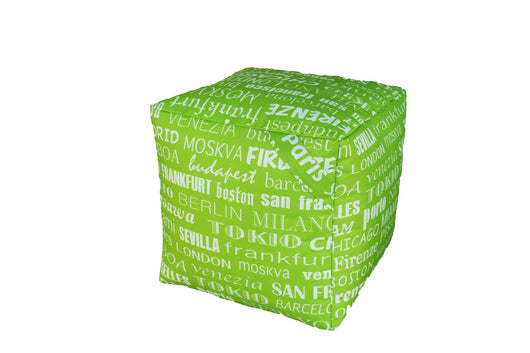 Pouf Big City durevoli impermeabili per esterni design moderno ideali per il relax in piscina