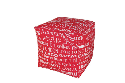 Pouf Big City durevoli impermeabili per esterni design moderno ideali per il relax in piscina