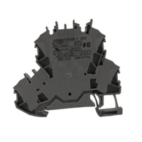 Morsettiera passante grigia 2,5mmq 2 piani 2X2 conduttori Wago