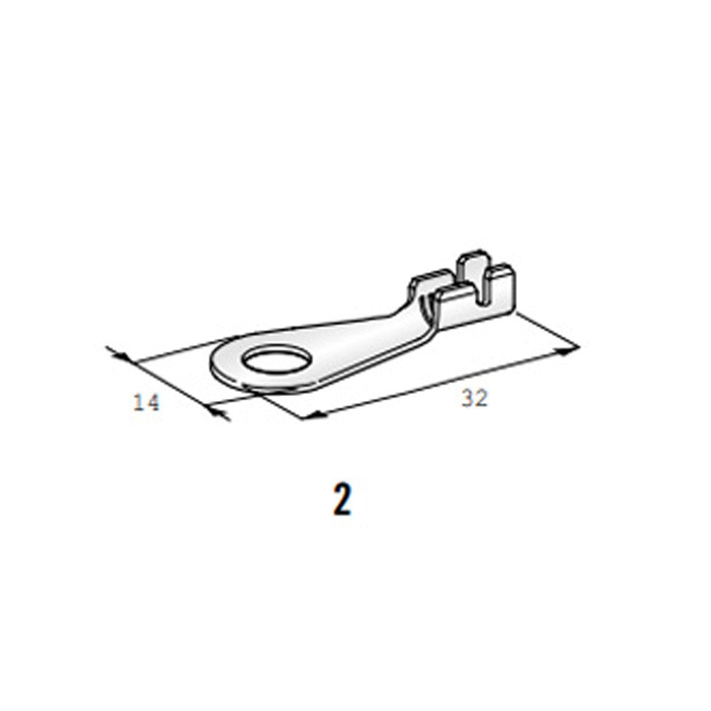 Terminale occhiello D-6 Mta