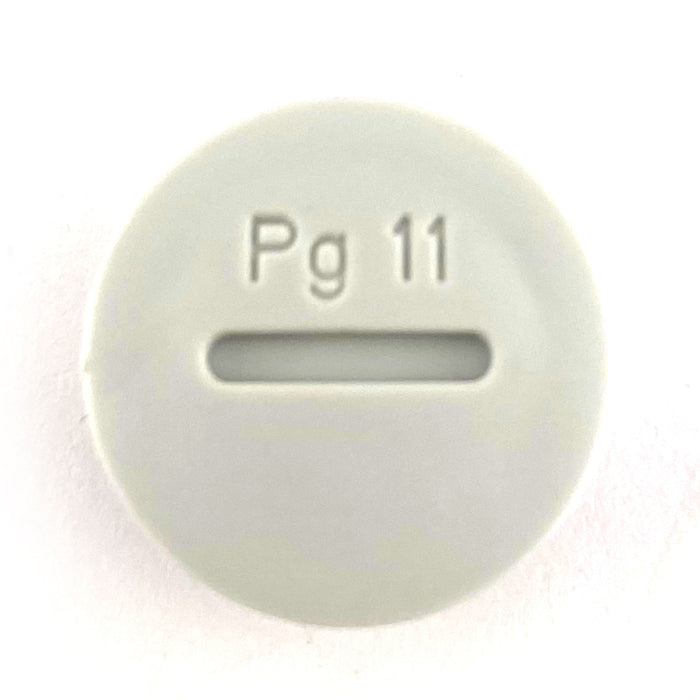 Tappo plastica pg.11 grigio Aleyay