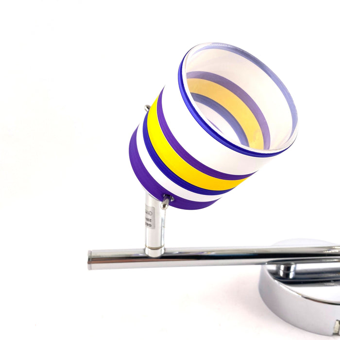 Stecca 2 faretti con vetro max 2X40W G9 Aleyay