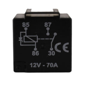 Relè con diodo 12V 70A faston 9,5 Aleyay