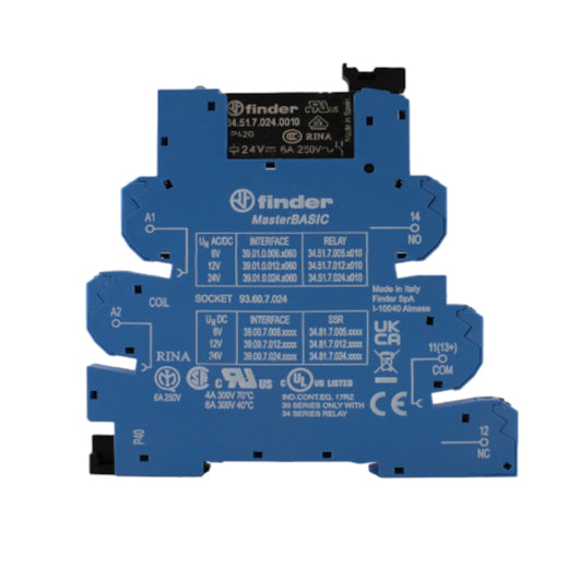 Relè modulo interfaccia 6A 24 VAC/VDC Finder