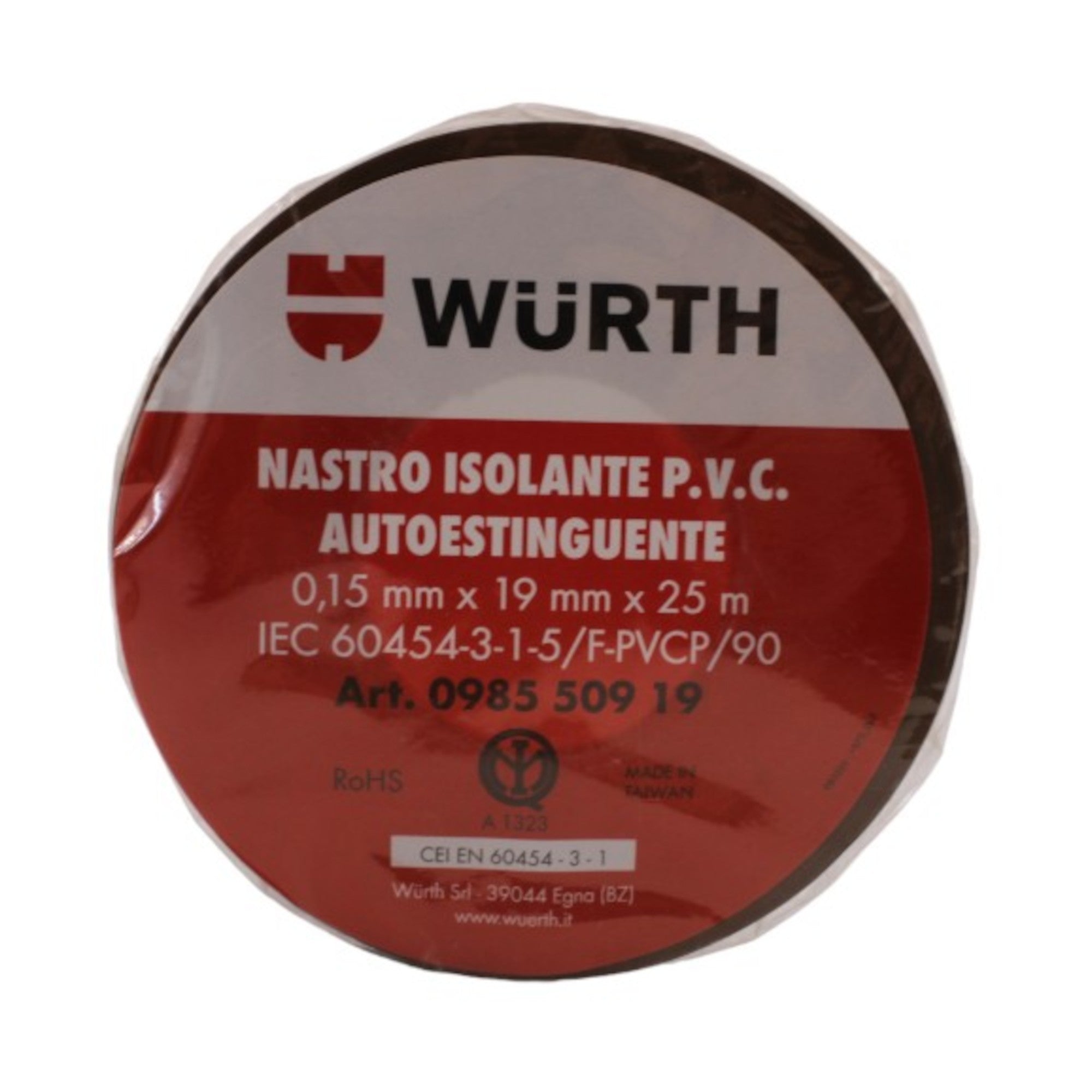 Nastro isolante 108D L25 H19 marrone Wurth
