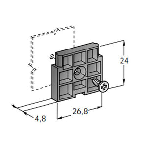 Piastrina di fissaggio Mta