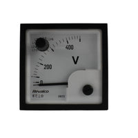 Voltmetro analogico 90gradi FE.72 500VAC + commutatore di fase Re.val.co