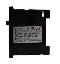 Voltmetro analogico 90gradi FE.72 500VAC + commutatore di fase Re.val.co