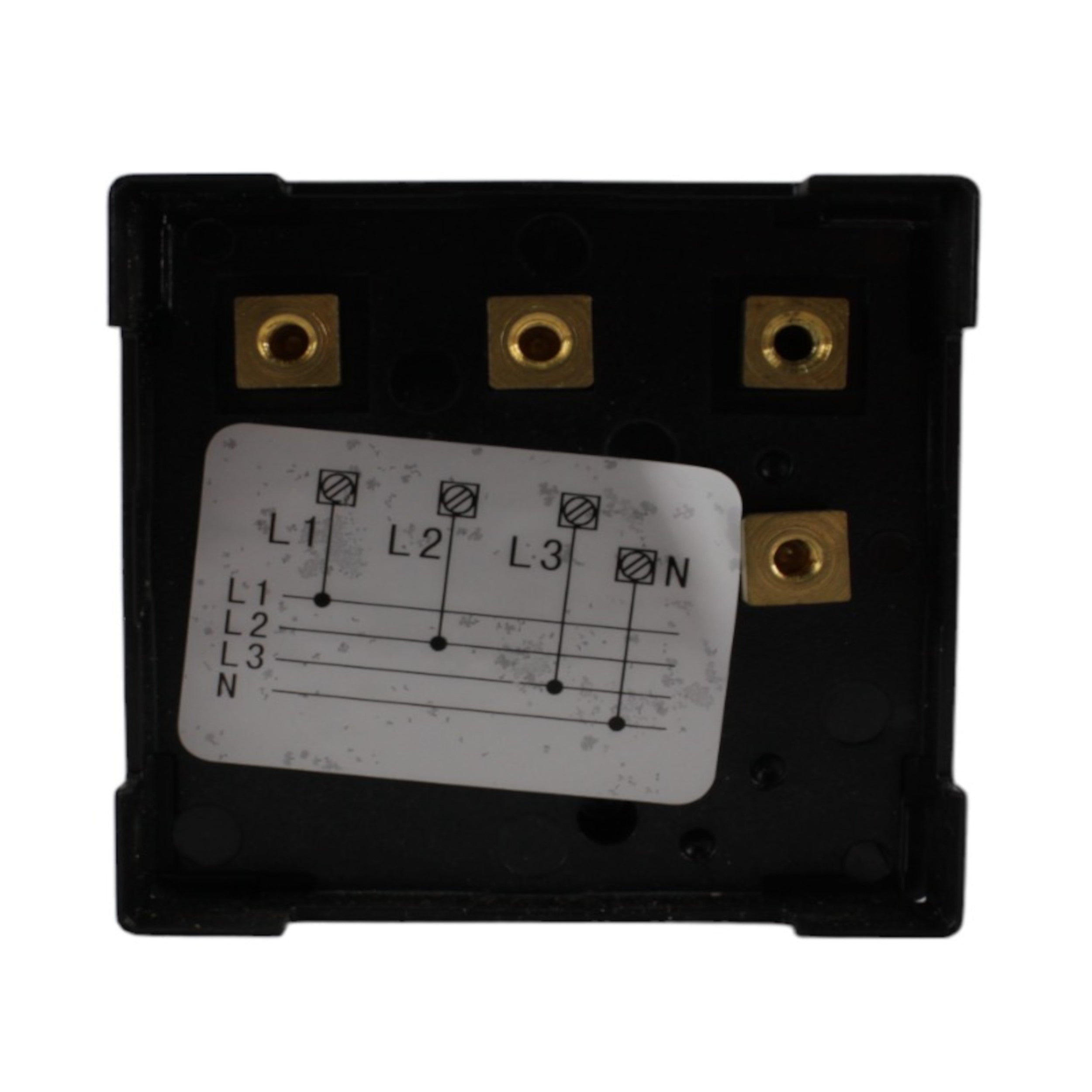 Voltmetro analogico 90gradi FE.72 500VAC + commutatore di fase Re.val.co