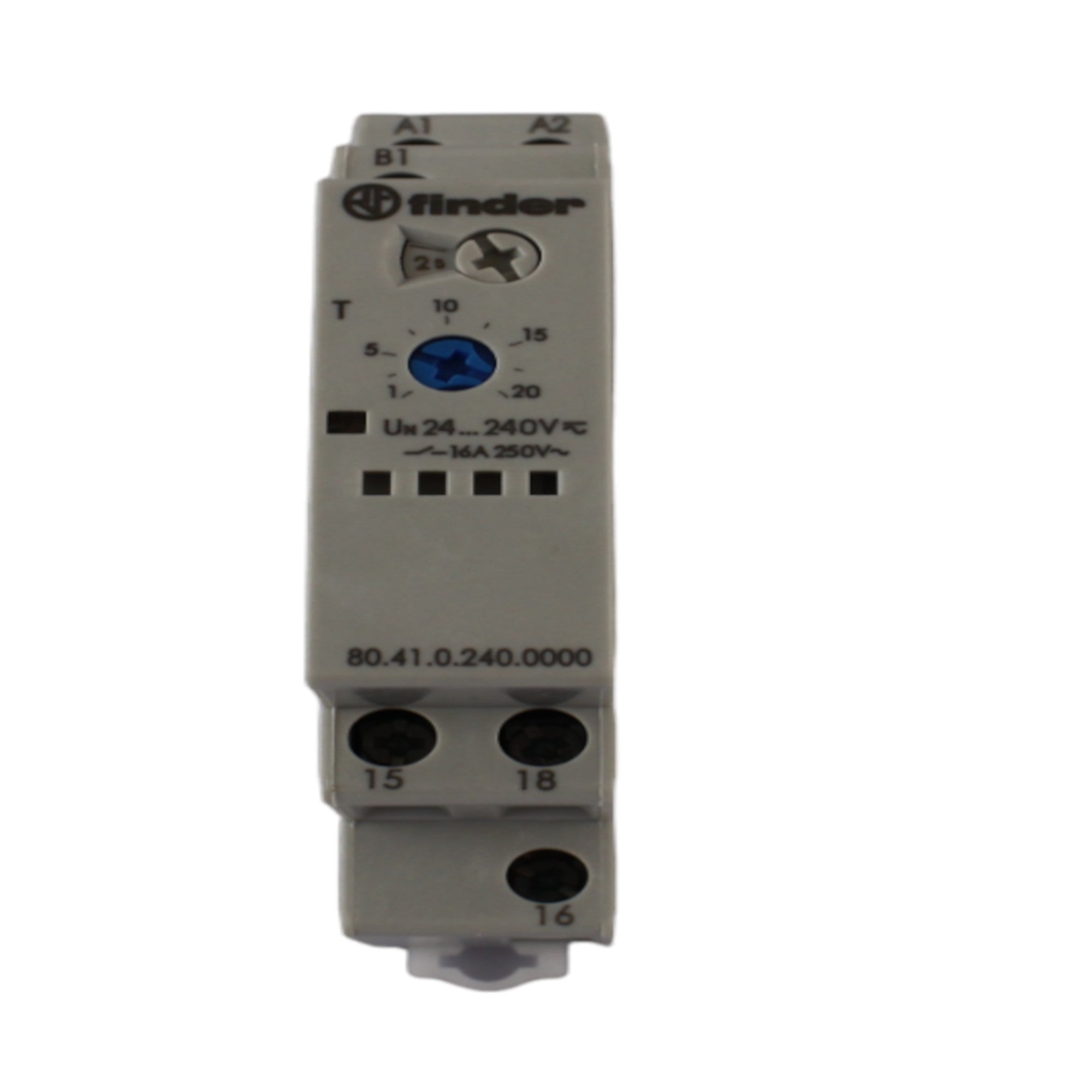 Temporizzatore asimmetrico multitensione 16A 1NO FINDER