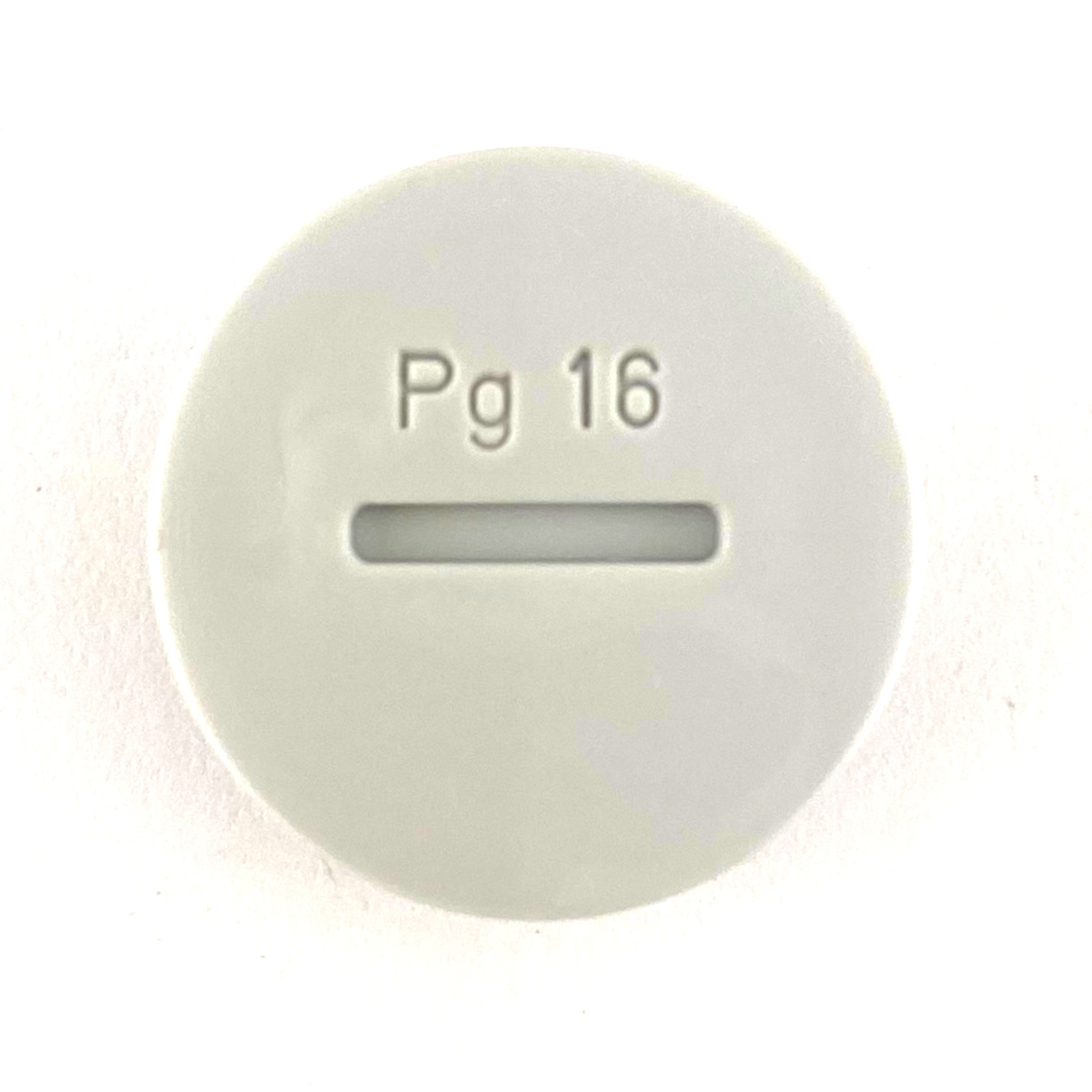 Tappo plastica pg. 16 grigio grigio Aleyay