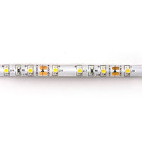 Striscia 300 led 3528 IP65 4.8W 3000K fondo bianco 12V Videl