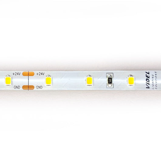 Striscia 60 led 2835 IP65 12W 4000K 24V Videl