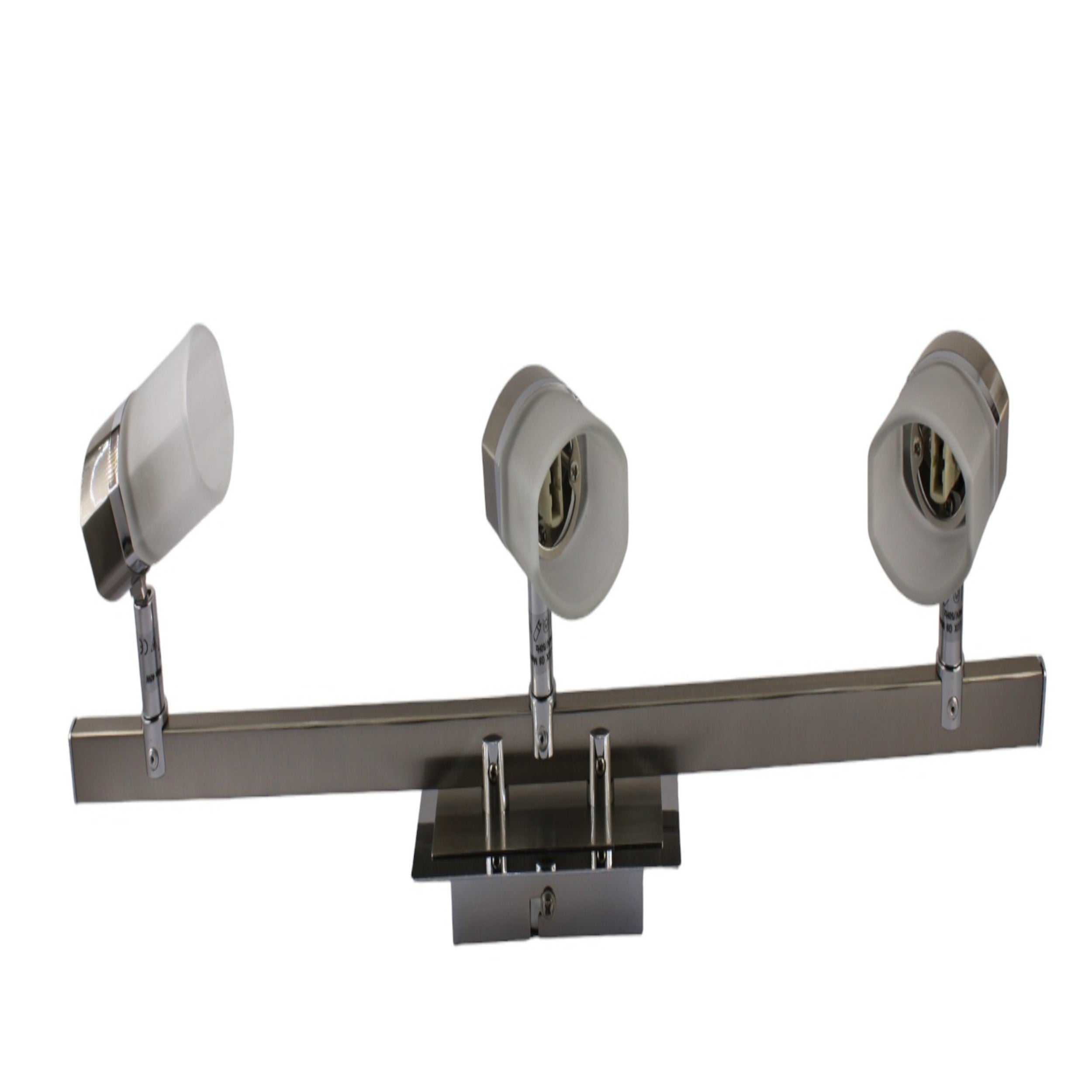 Stecca 3 faretti con vetro G9 MAX 3X40W - serie caracas Aleyay