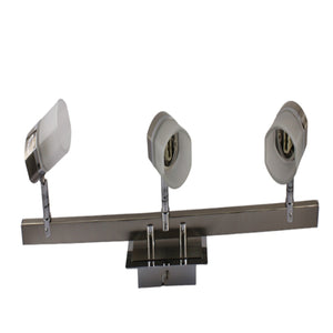 Stecca 3 faretti con vetro G9 MAX 3X40W - serie caracas Aleyay