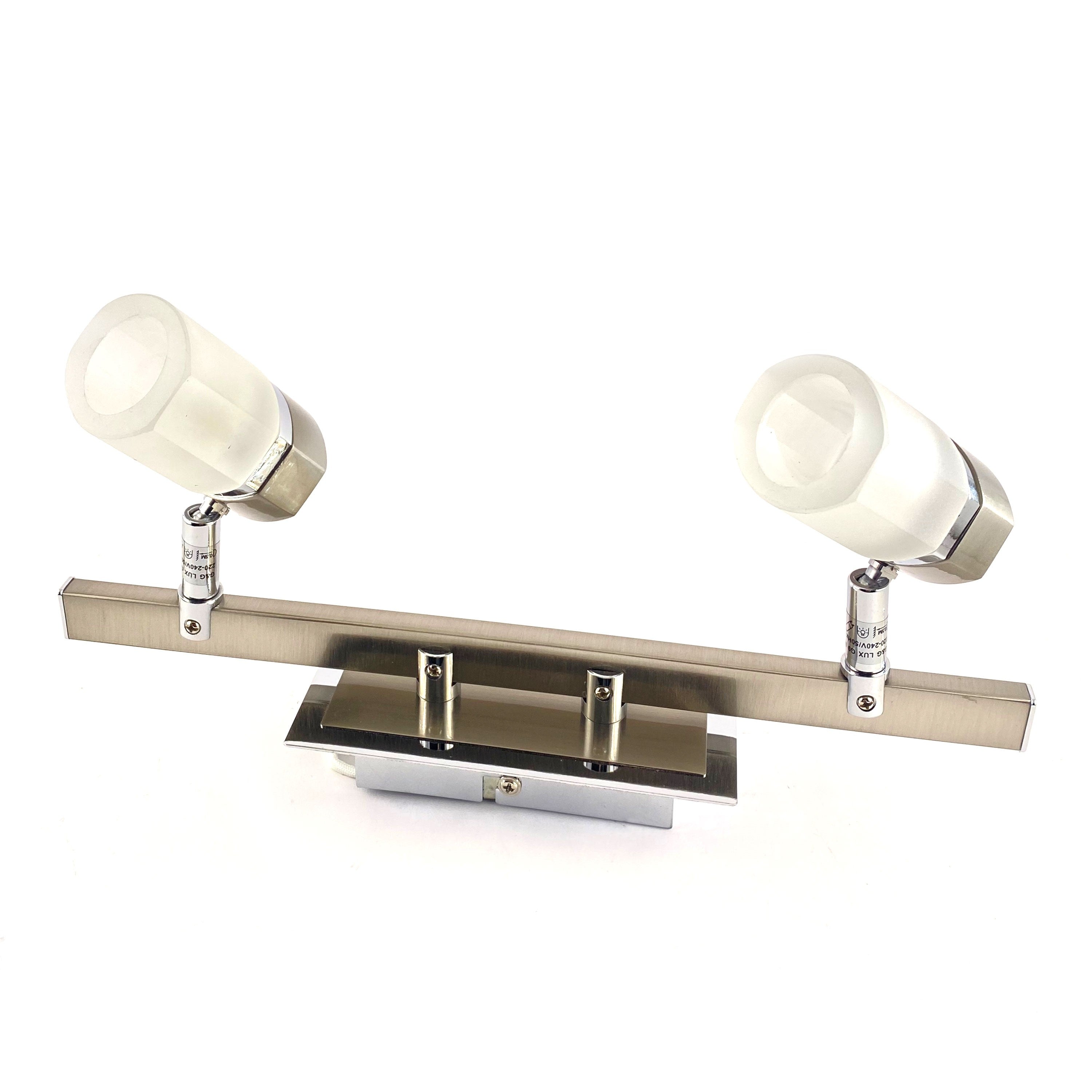 Stecca 2 faretti con vetro G9 MAX 2X40W Aleyay