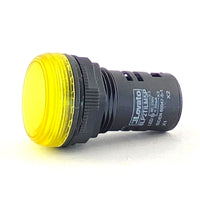 Spia led monoblocco testa giallo 230VCA Lovato