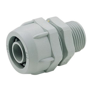 Raccordi plastici per guidacavi in PVC filettatura ISO Bticino