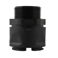 Raccordo diritto nero IP66/68 17mm M25 serie RTA Bticino