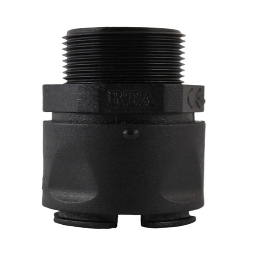 Raccordo diritto nero IP66/68 17mm M25 serie RTA Bticino