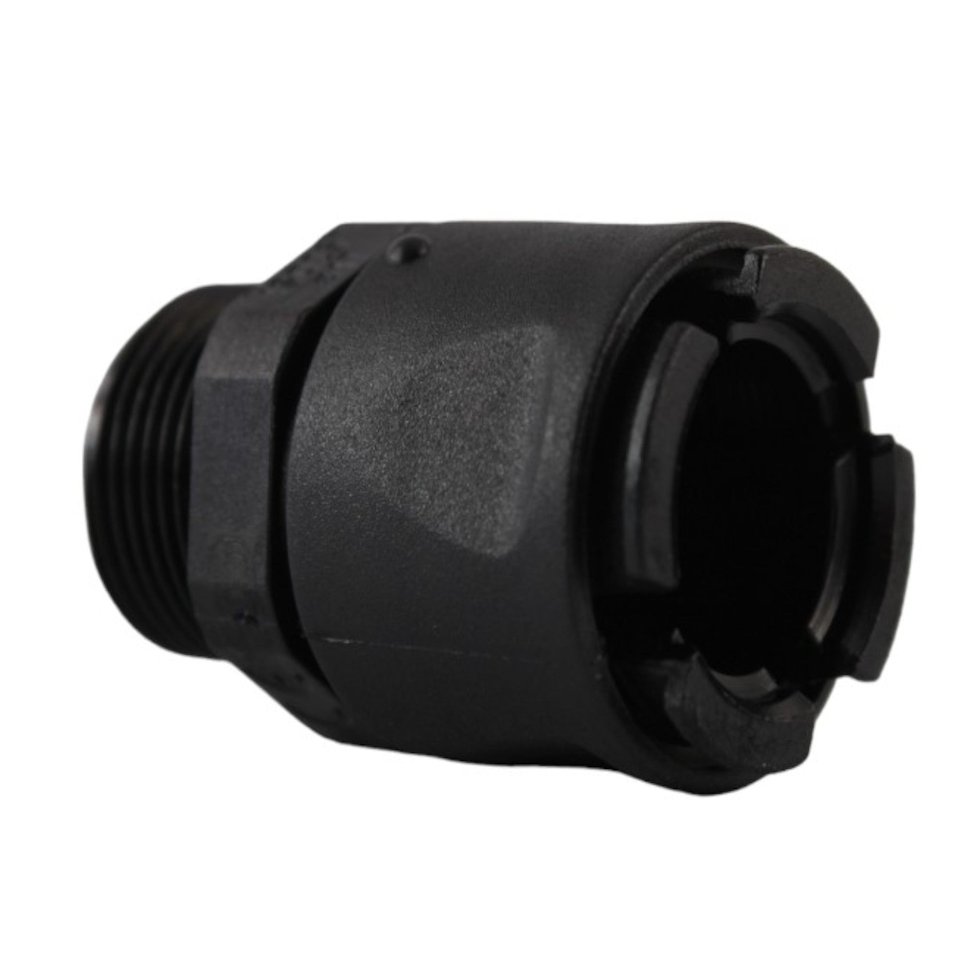 Raccordo diritto nero IP66/68 17mm M25 serie RTA Bticino