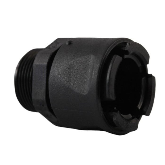 Raccordo diritto nero IP66/68 17mm M25 serie RTA Bticino