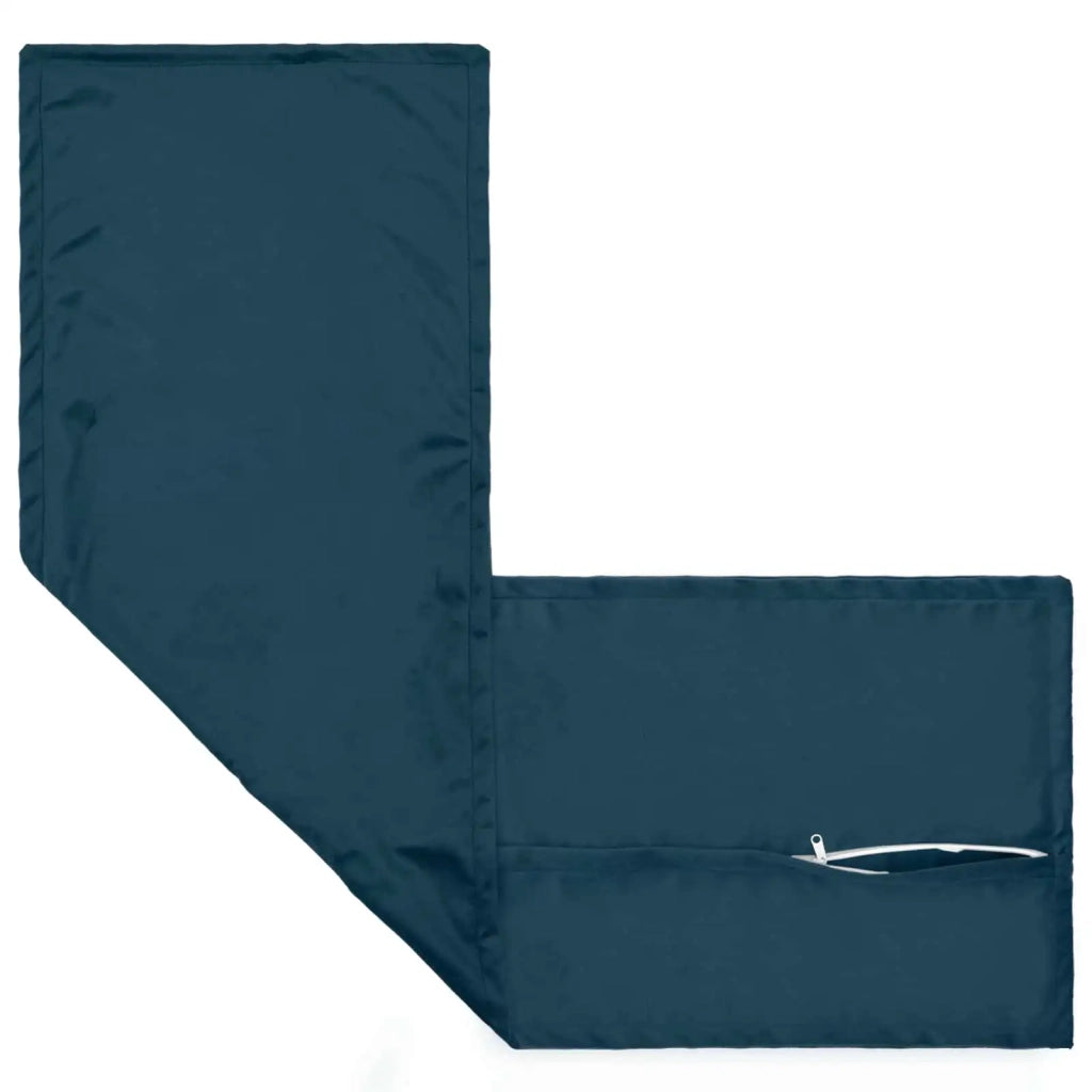 Cuscino con cuscino HOUTEN Blu 40 x 145 cm Velluto 934293