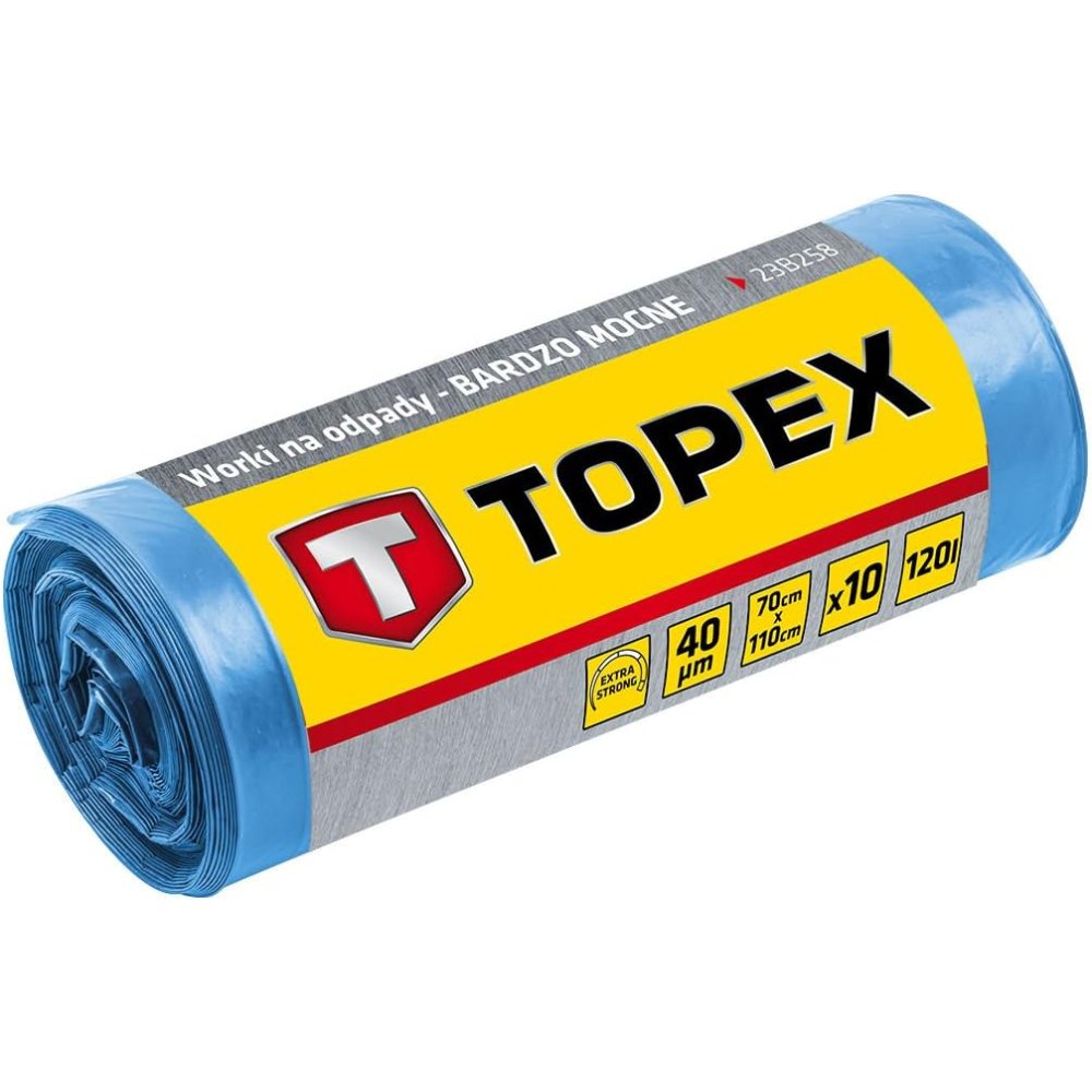 Topex 23b259 sacchi per rifiuti i pesanti molto forti 240 l blu