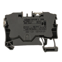 Morsetto passante grigio 1 piano 2 conduttori 6 mmq Wago