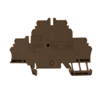 Morsetto passante beige 2,5 mmq 2 piani 2x2 conduttori Weidmuller