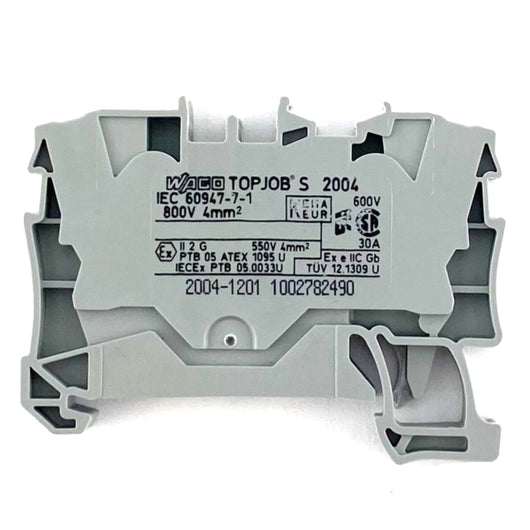 Morsetto passante grigio 4,0mmq. Wago