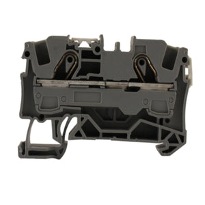 Morsetto passante grigio 1 piano 2 conduttori 6 mmq Wago